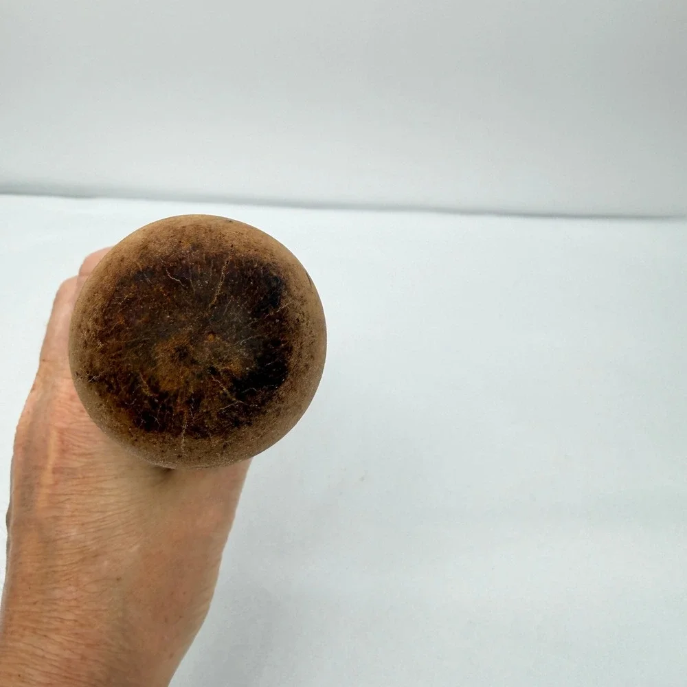 Vintage Primitive Wood Wooden Masher‎ Pestle Grinder Kitchen Tool 10.5